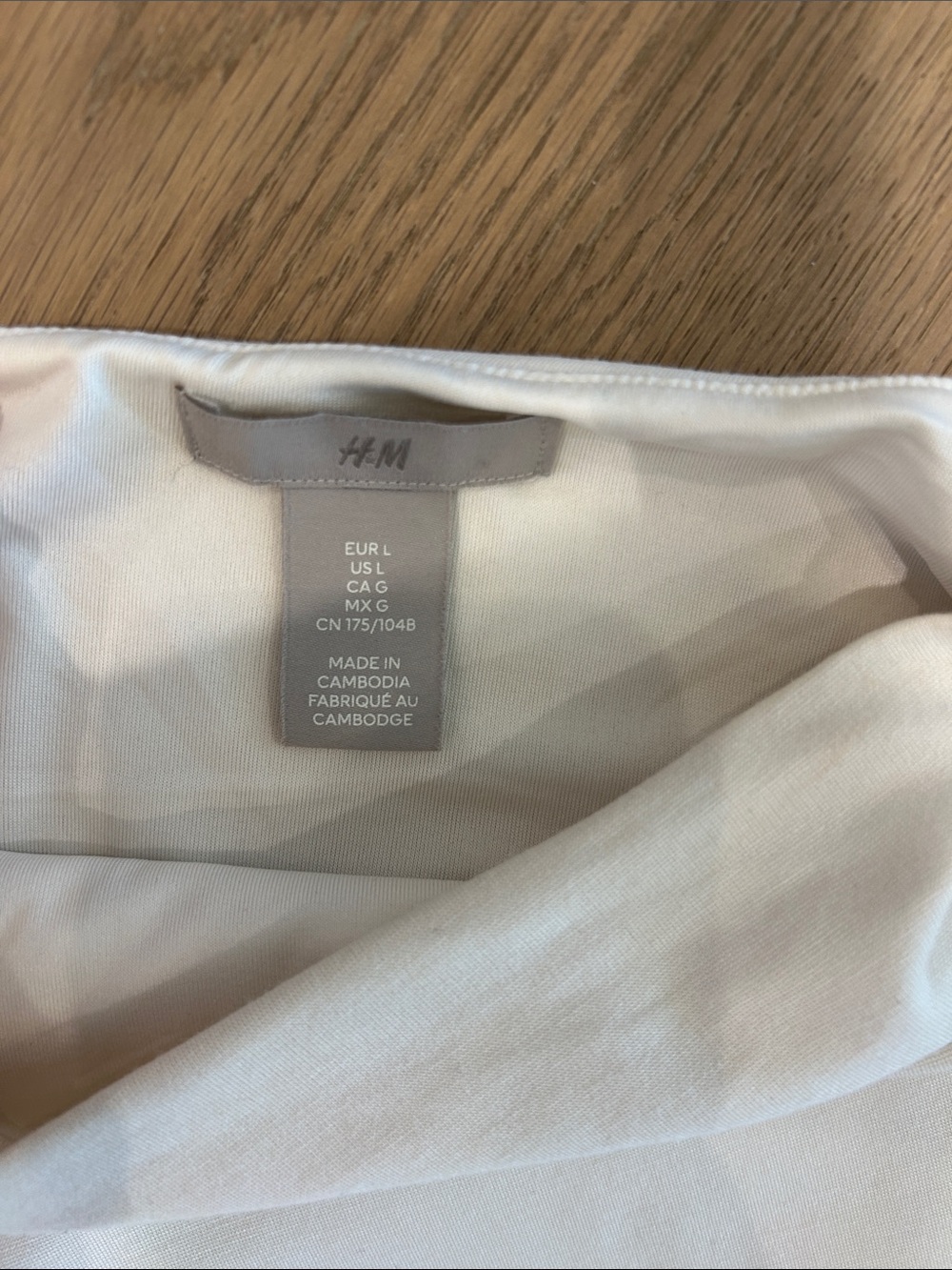 H&M Cream Sleeveless Mini Dress with Subtle Drape - Picture 6 of 7